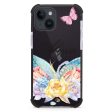 Butterfly and Abloom Rose iPhone 14 Ultra Shockproof Case Online Sale