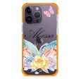 Butterfly and Abloom Rose iPhone 14 Pro Ultra Shockproof Case Discount