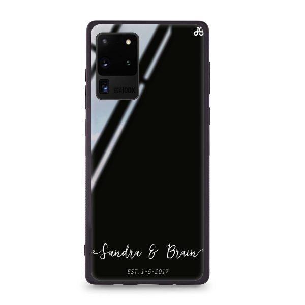 You & Me & Our Date Samsung Glass Case Hot on Sale