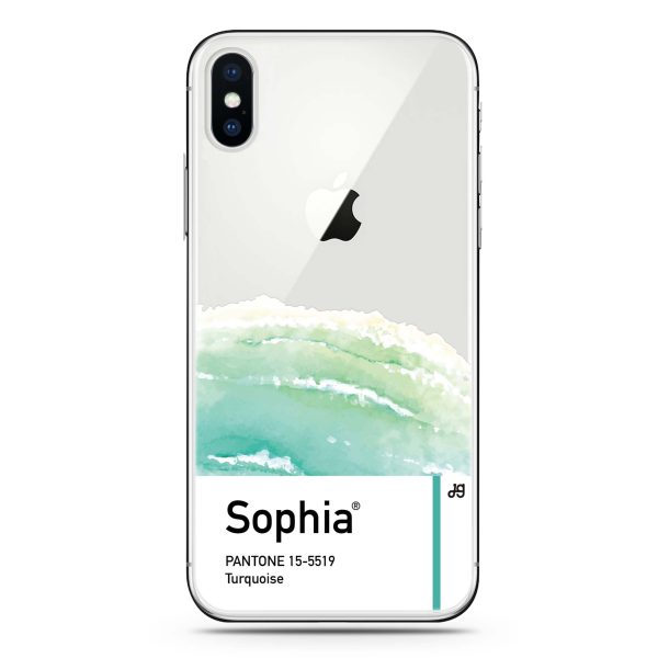 #15-5519 Turquoise I iPhone X Ultra Clear Case For Cheap