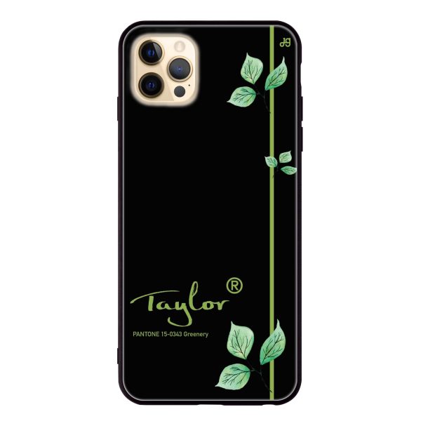 #15-0343 Greenery II iPhone 12 Pro Glass Case Cheap