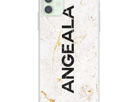 White Marble iPhone 12 Ultra Clear Case For Discount