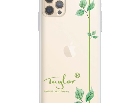 #15-0343 Greenery II iPhone 12 Pro Max Ultra Clear Case For Cheap