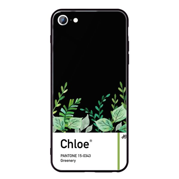 #15-0343 Greenery I iPhone SE Glass Case Cheap