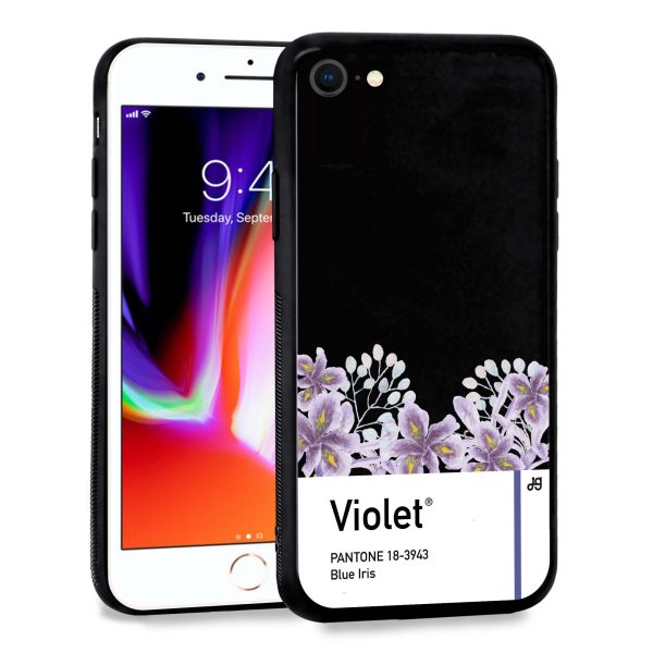 #18-3943 Blue Iris I iPhone SE Glass Case Online now