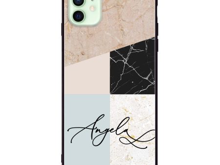 Marble Abstract V iPhone 12 Glass Case Online