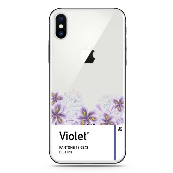 #18-3943 Blue Iris I iPhone X Ultra Clear Case Online now