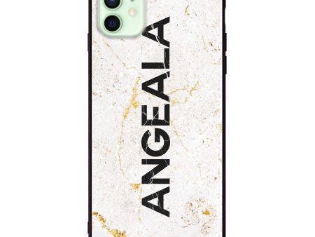 White Marble iPhone 12 Glass Case Sale