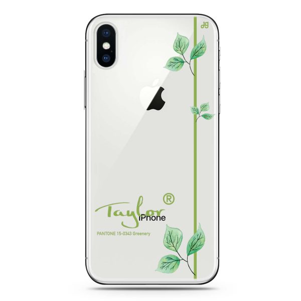 #15-0343 Greenery II iPhone XS Ultra Clear Case Supply