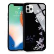 #18-3943 Blue Iris II iPhone 11 Pro Max Glass Case Fashion