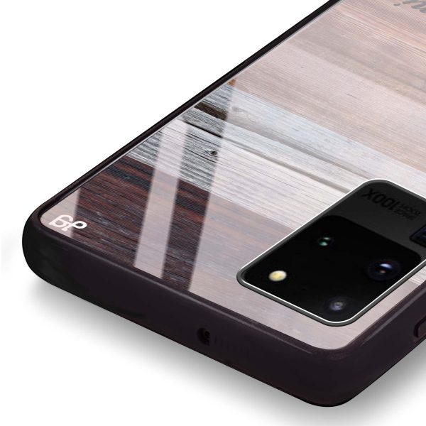 Wood Grain Varigegated Samsung S20 Ultra Glass Case on Sale